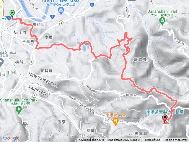 小南港山白匏湖山十三份山南港製茶廠