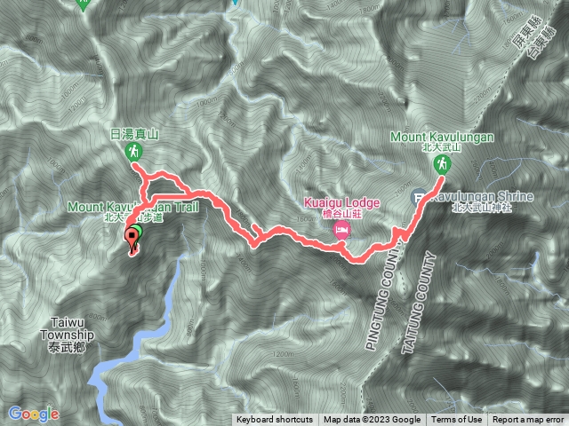 2023/3/20～22 北大武三山（北大武山、西大武山、日湯真山）三天二夜