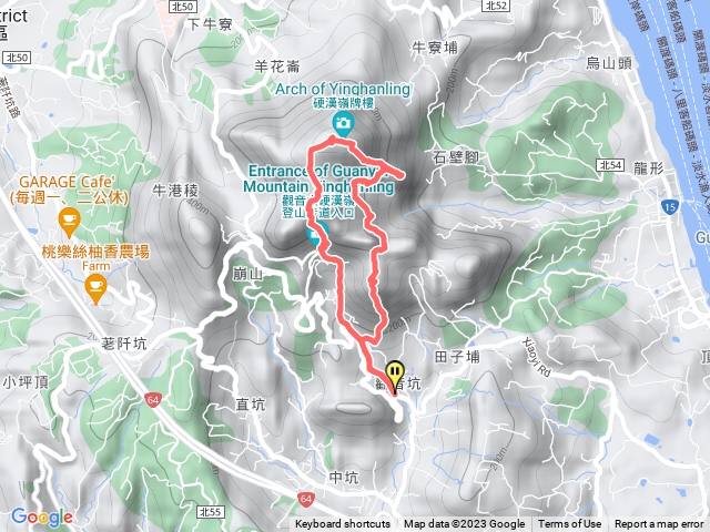 觀音山_山安宮＞小北插＞鷹仔尖＞北橫古道＞硬漢嶺＞福隆山步道＞山安宮