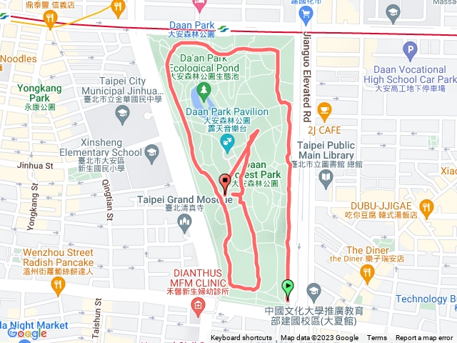 大安森林公園步道預覽圖