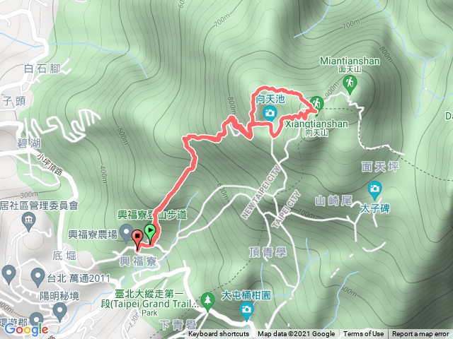 20211107興福寮步道、向天池山、向天山、向天池