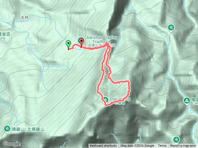加里山 大坪-溪谷中線-9號-加里山-杜鵑嶺-大坪預覽圖