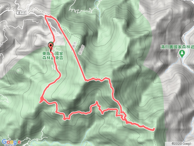 20200808志繼山東眼山拉卡山卡外山O形