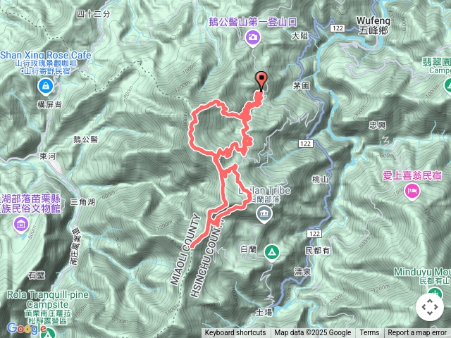 20250228 雲霧步道-連心瀑布群-山上人家-鳥嘴山-鵝公髻山8字行預覽圖