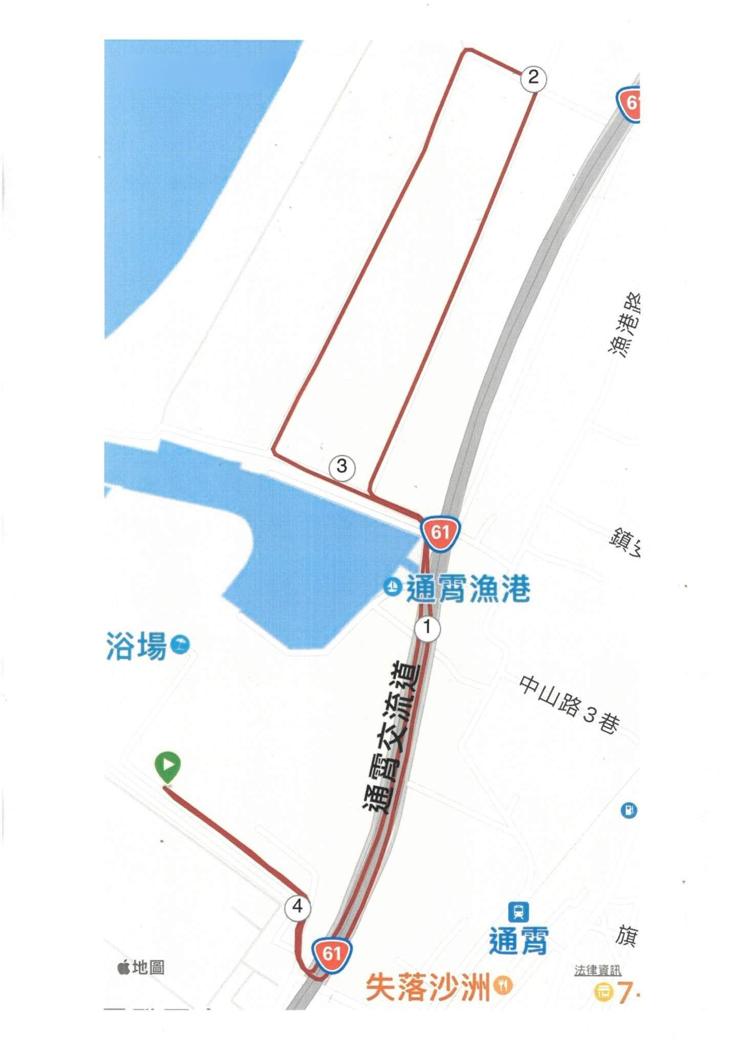 樂活報名網 - 2025 通霄濱海追風馬拉松-走馬看花組(4.5K)路線