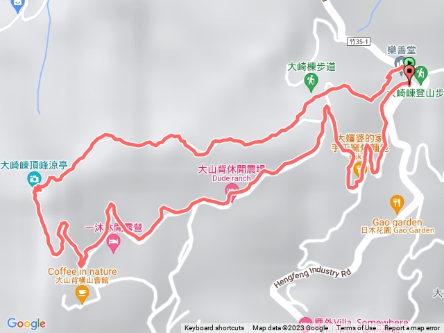 橫山大崎棟山步道O繞
