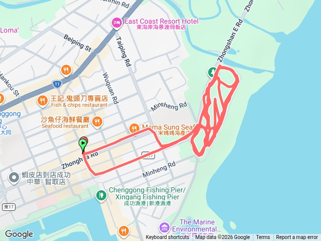 成功鎮海濱公園慢跑