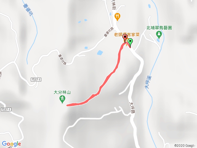 老頭擺客家菜→大分林山來回