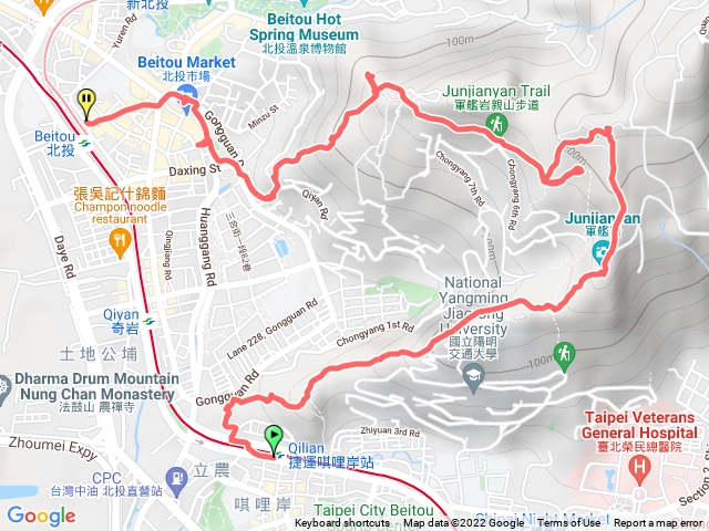 軍艦岩、丹鳳山步道