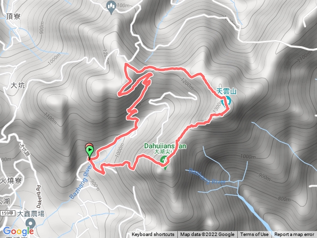 嘉義-大湖尖山、天雲山, 文峰山 O型