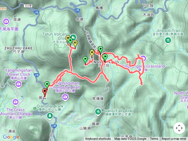 苗圃登山口上七星山-主峰-東峰-擎天崗