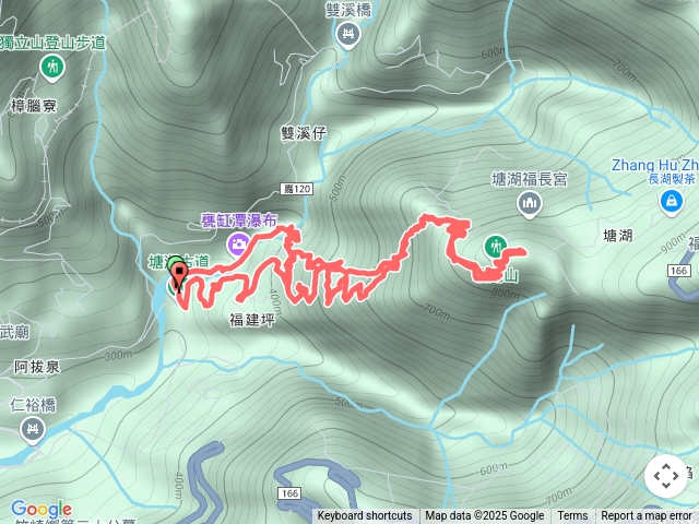 塘湖山-階梯+產業道路