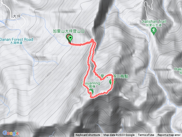 加里山 大坪林上