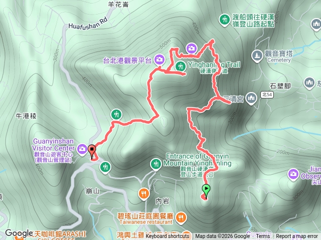 觀音山北橫一段上硬漢嶺風櫃斗湖出預覽圖