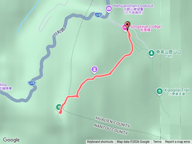 合歡東峰來回預覽圖