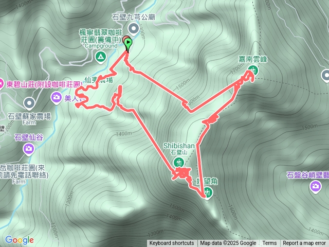 石壁山，嘉南雲峰