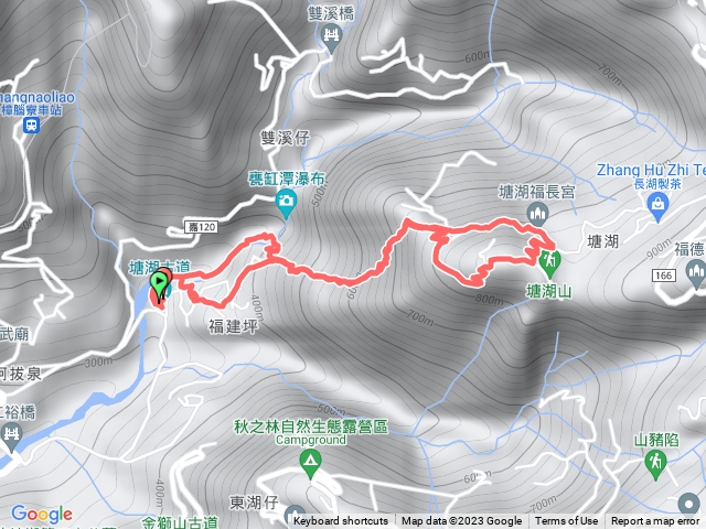 塘湖古道登塘湖山雙O繞