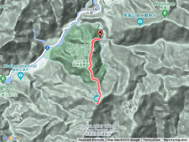 八仙山主峰