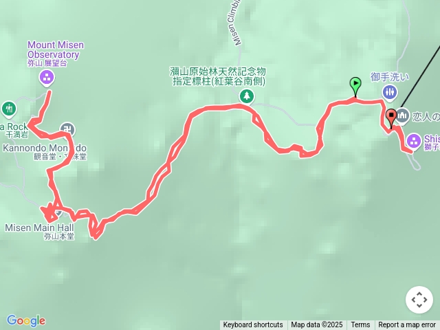 宮島-彌山，獅子岩
