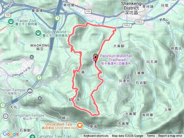 魚猴草瀑O型(魚衡山、猴山岳、林家草厝及炮子崙瀑布)(7連峰）預覽圖