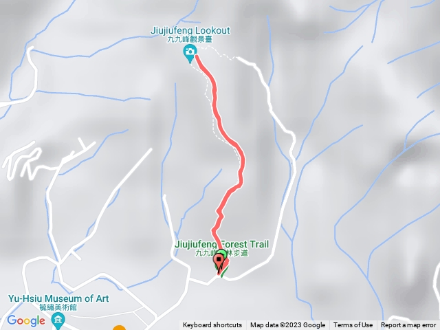 九九峰森林步道登山口（原路返回）