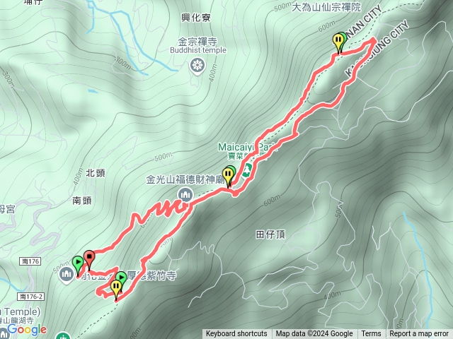 113.10.28紫竹寺-金光山財神廟-甲仙步道-往聖皇宮平台-竹仔尖山-紫竹寺預覽圖