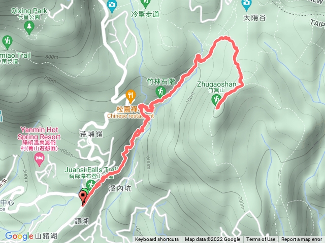 擎天崗 絹絲瀑布上