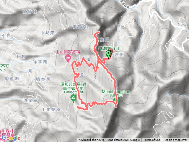 馬那邦山 - 細道邦山O形