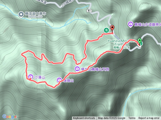 橫嶺山走沙連山預覽圖