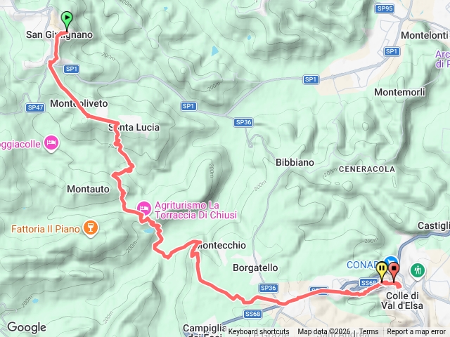 Via Francigena D1: San Gimignano-Colle di Val d’Elsa