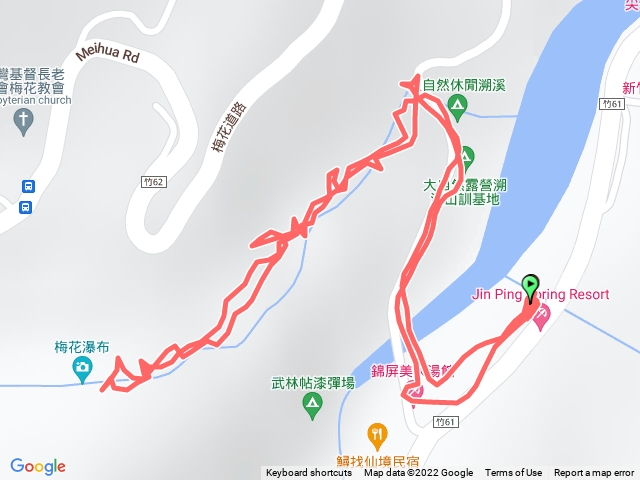 溯溪 梅花瀑布