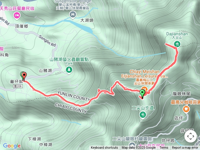龜仔頭上大尖來回