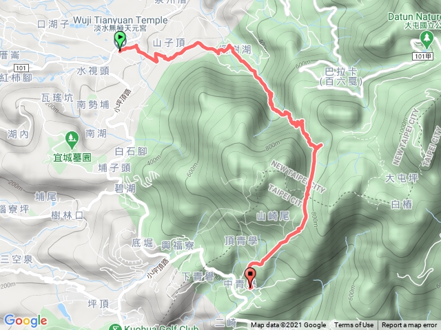 楓樹湖，面天山