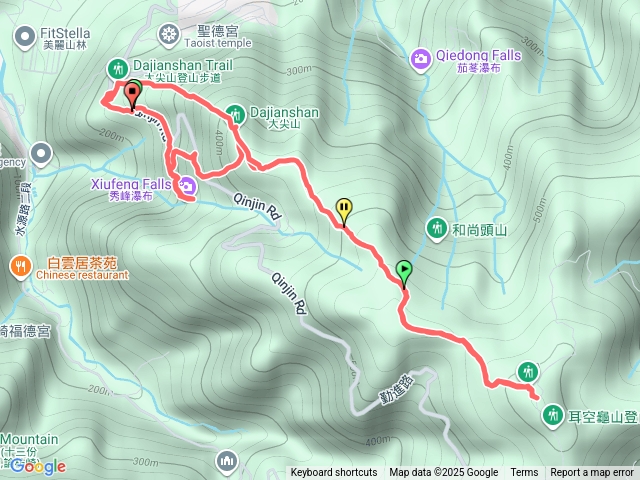 秀峰瀑布四分尾山大尖山o型