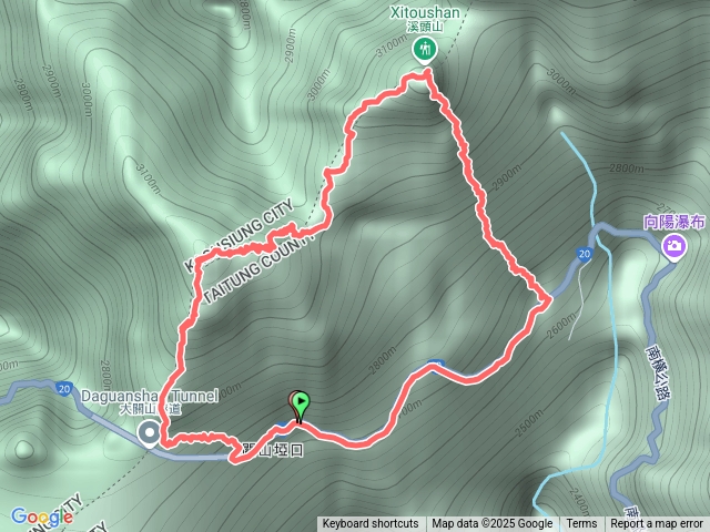 溪頭山關山嶺山縱走預覽圖