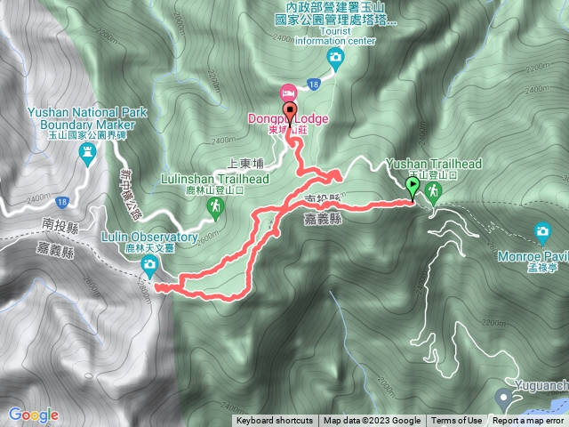 麟趾山、鹿林山、鹿林前山