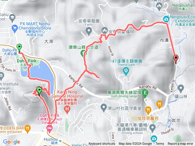 白鷺鷥山、康樂山、柿子山