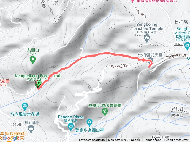 卦山大縱走－坑內坑森林步道