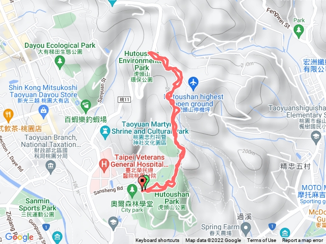 虎頭山梅園-環保公園（來回）