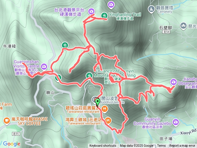 20251228-老爺車上山保養-觀音山（19+2）連峰-第40刷-開山凌雲寺起登預覽圖
