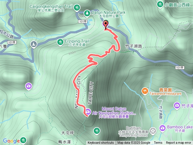 夜爬大屯山