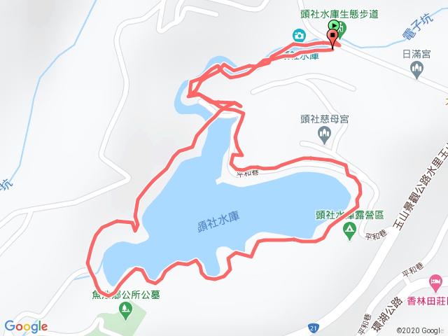 南投魚池頭社水庫生態步道20200216