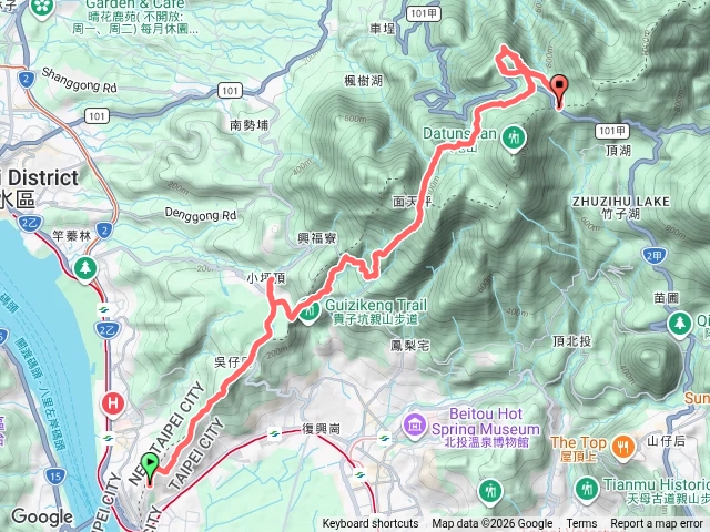 台北大縱走第一段-菜公坑-大屯溪支線預覽圖