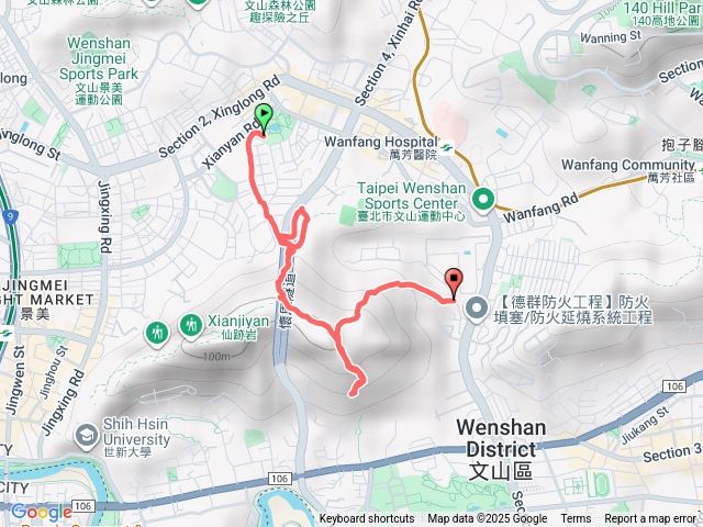 仙跡岩麥田支線入口至海巡署登山入口止預覽圖