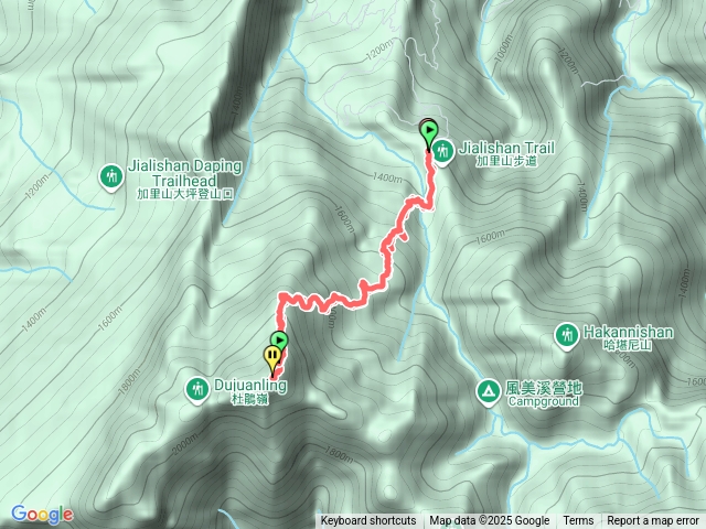 鹿場登山口加里山