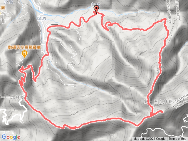 八五古道上李棟山, 轉大混山, 回原處