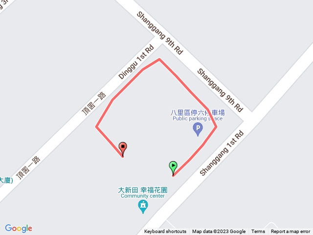 八里區停六停車場 紅火蟻檢測預置圖