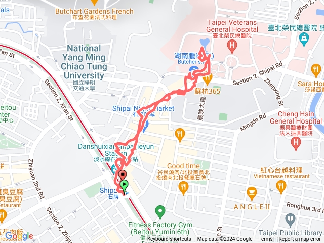 石牌捷運站➡️榮總