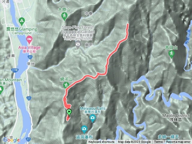 六龜警備道南段網子山、鳴海山走御油山