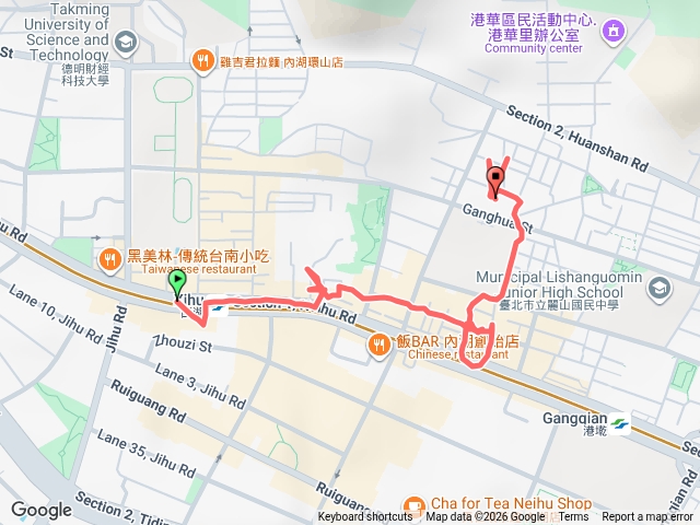 西湖捷運站～梅宅